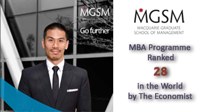 MBA Programme Ranked 28th in the World by The Economist